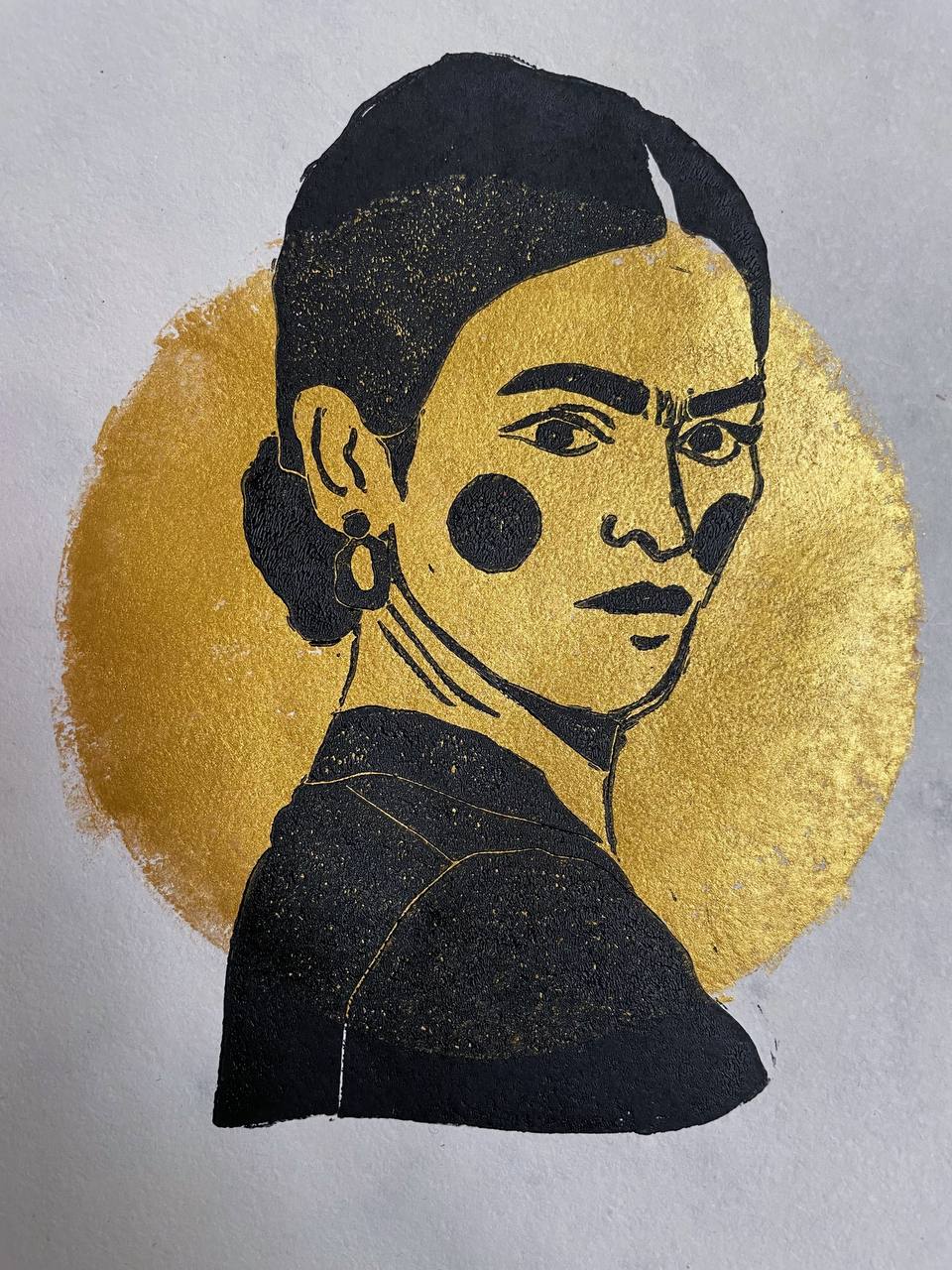 Linoldruck FRIDA