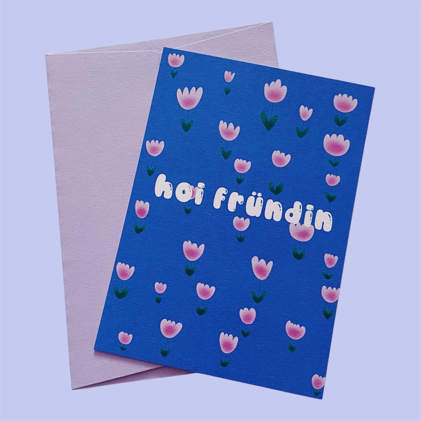 Grusskarte Hoi Fründin