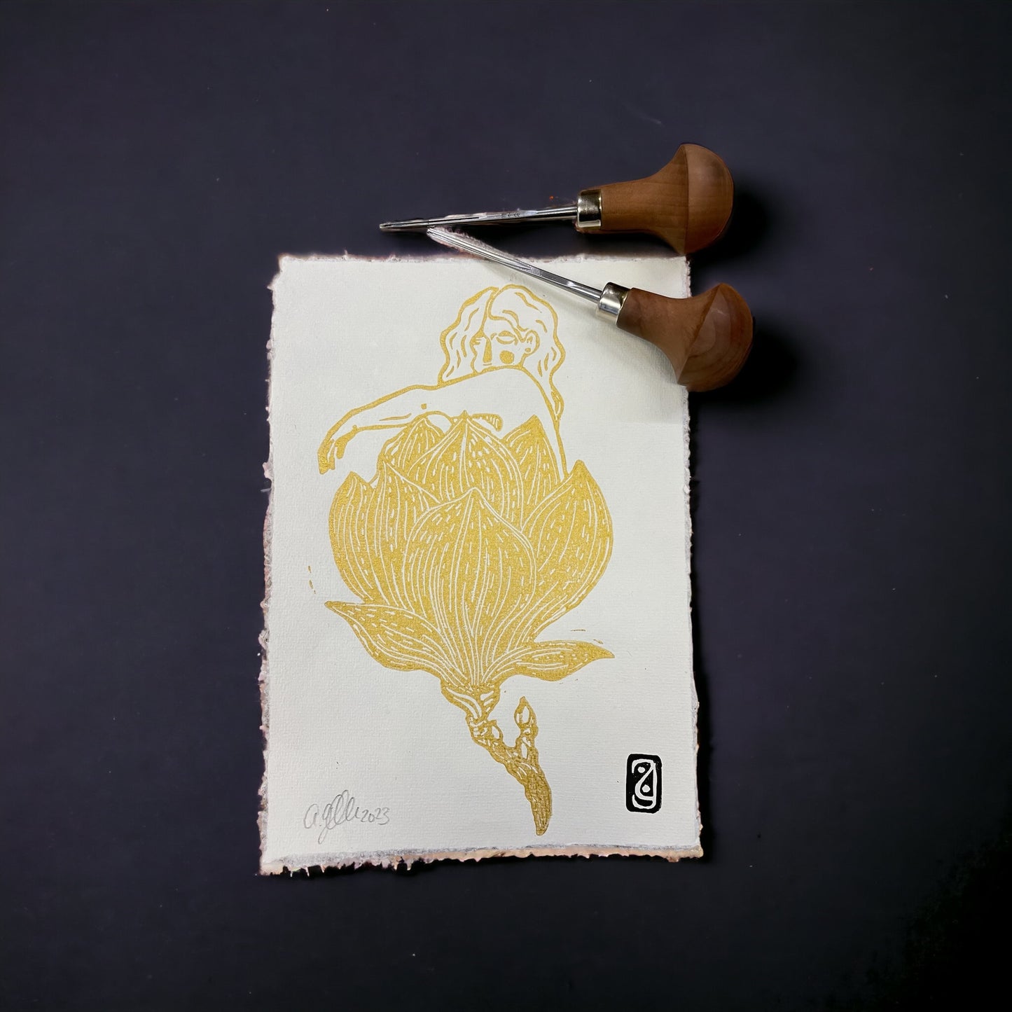 Original Linoldruck „Vitoria“, A5
