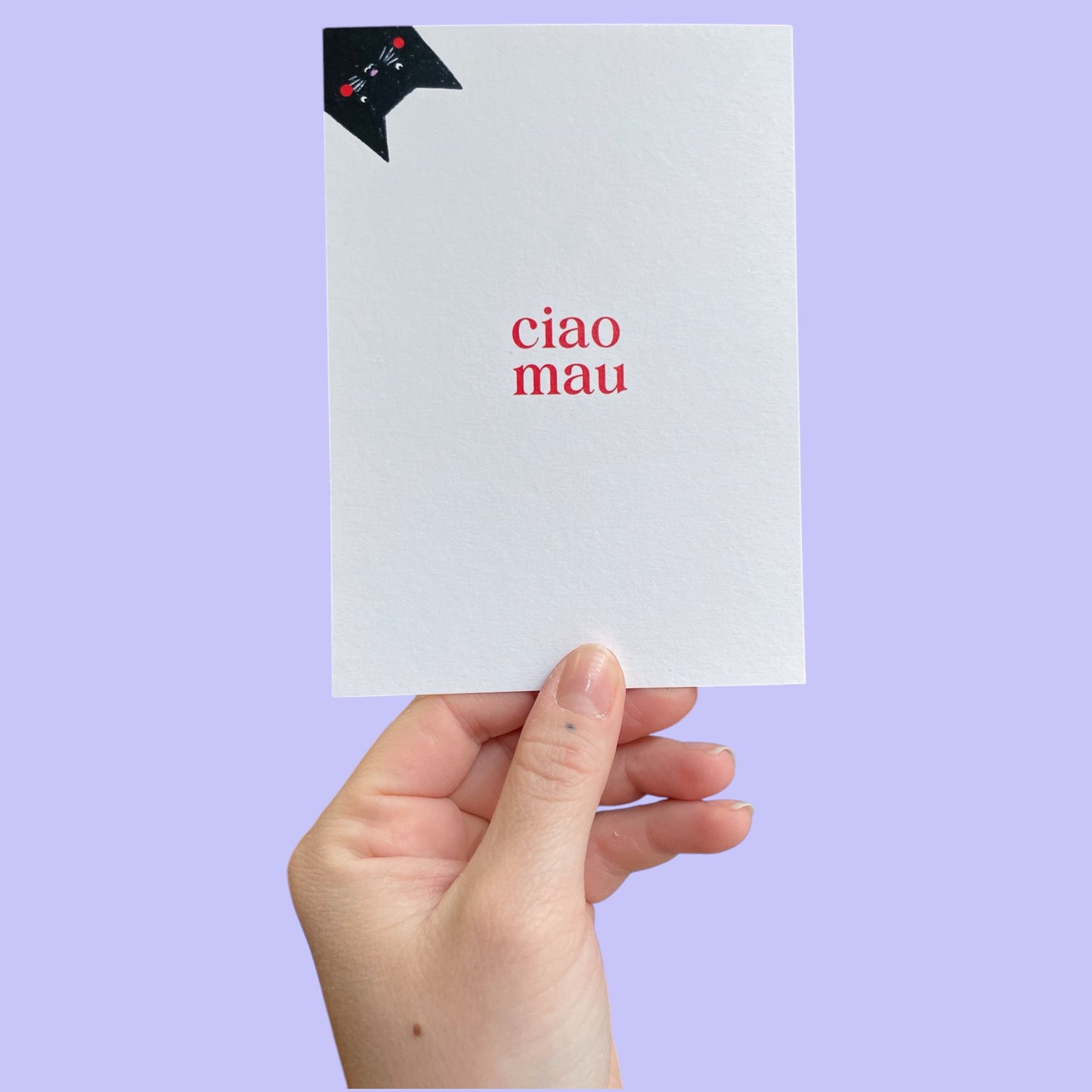 Grusskarte Ciao Mau
