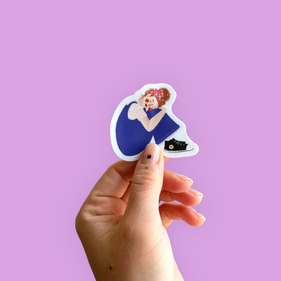 Sticker Blumen im Haar 01, 3 STK