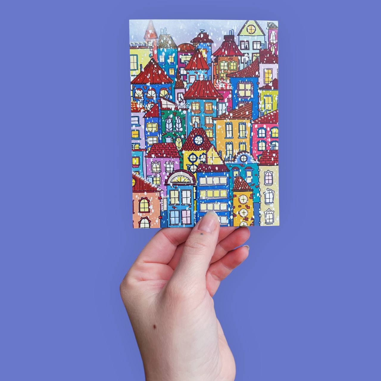 Grusskarte Winterstadt