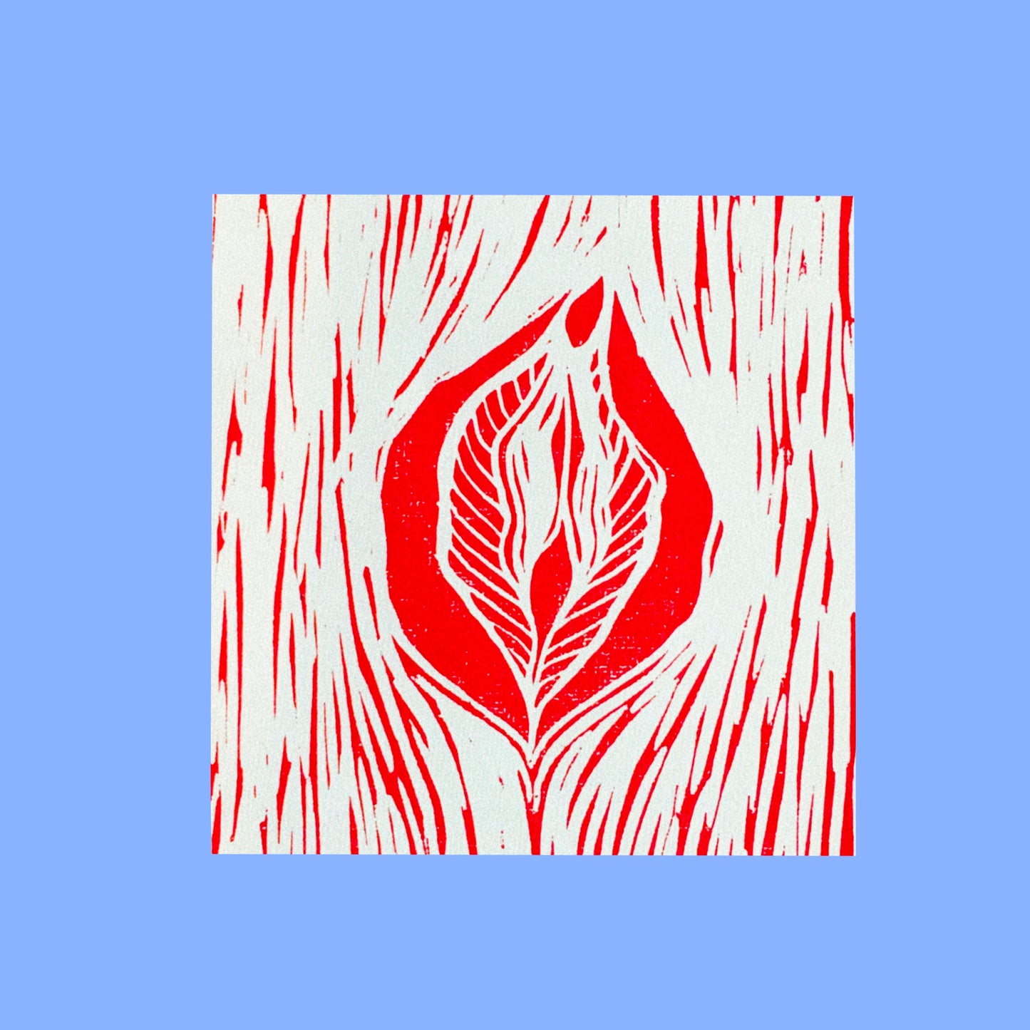 Vulva Original Linoldruck