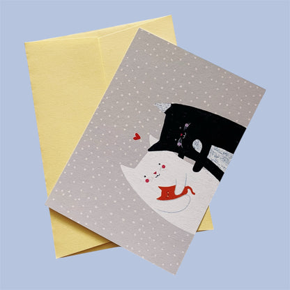 Postkarte Welcome Baby Büsi