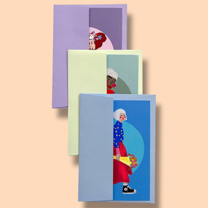 Grusskartenset Blumen