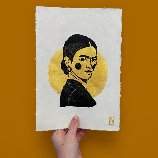 Linoldruck FRIDA