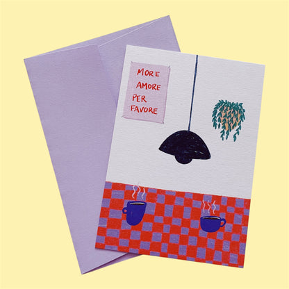 Postkarte More Amore Per Favore