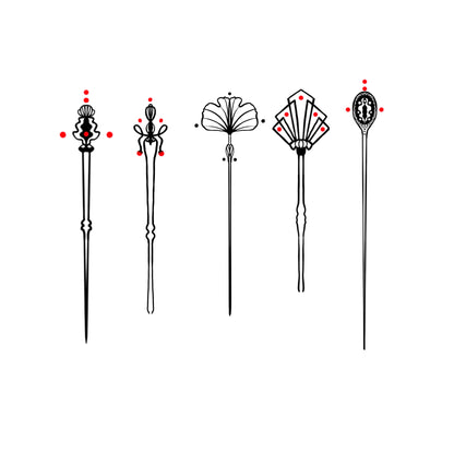 Gutschein für ein individuelles Hat Pin Tattoo Design