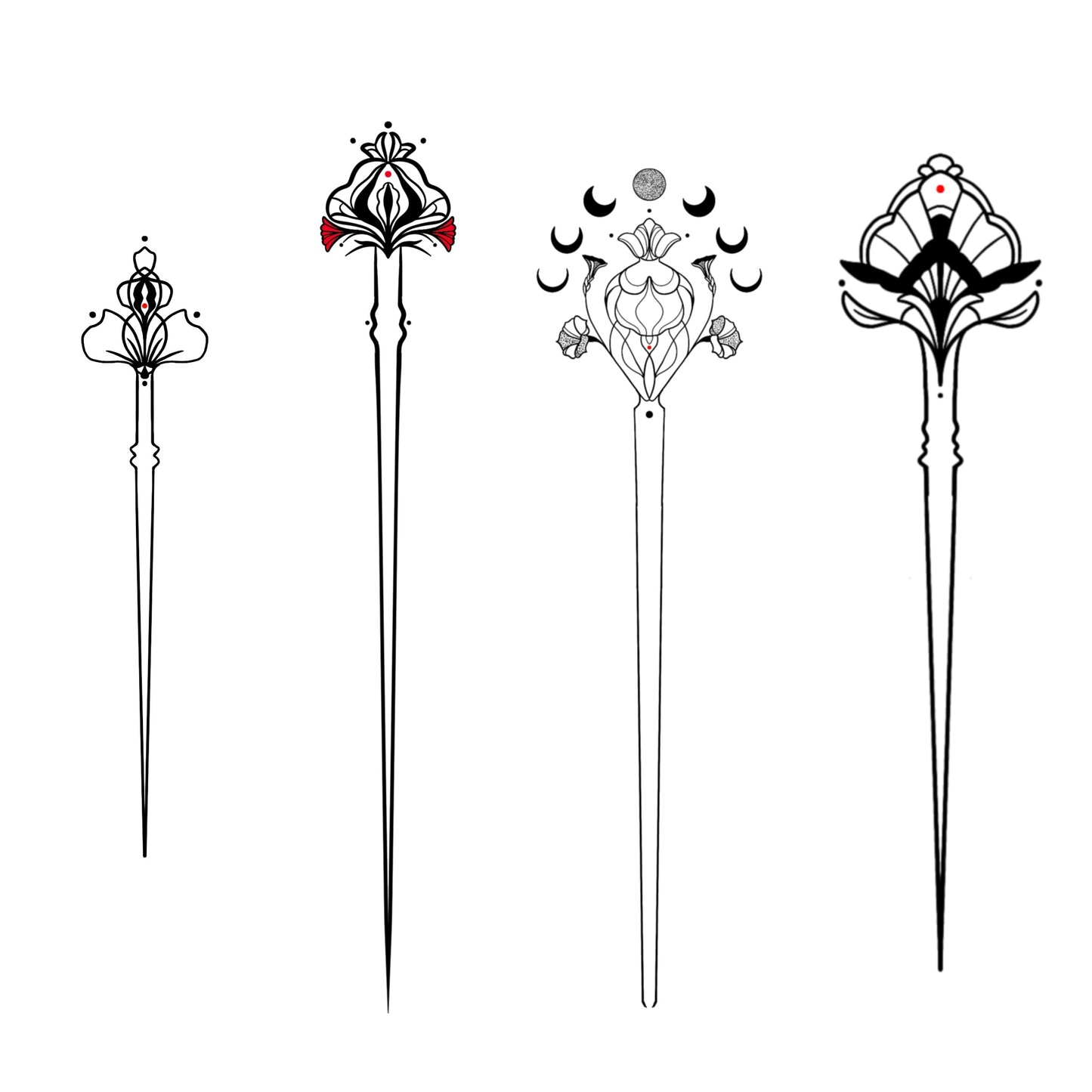 Gutschein für ein individuelles Hat Pin Tattoo Design