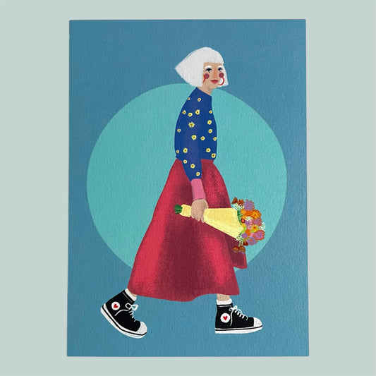 Grusskarte Blumenstrauss