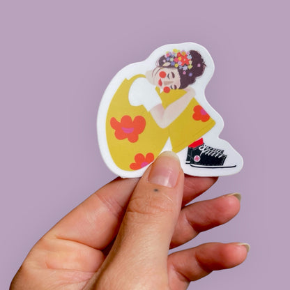 Sticker Blumen im Haar 02