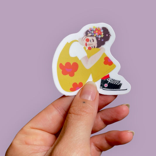Sticker Blumen im Haar 02