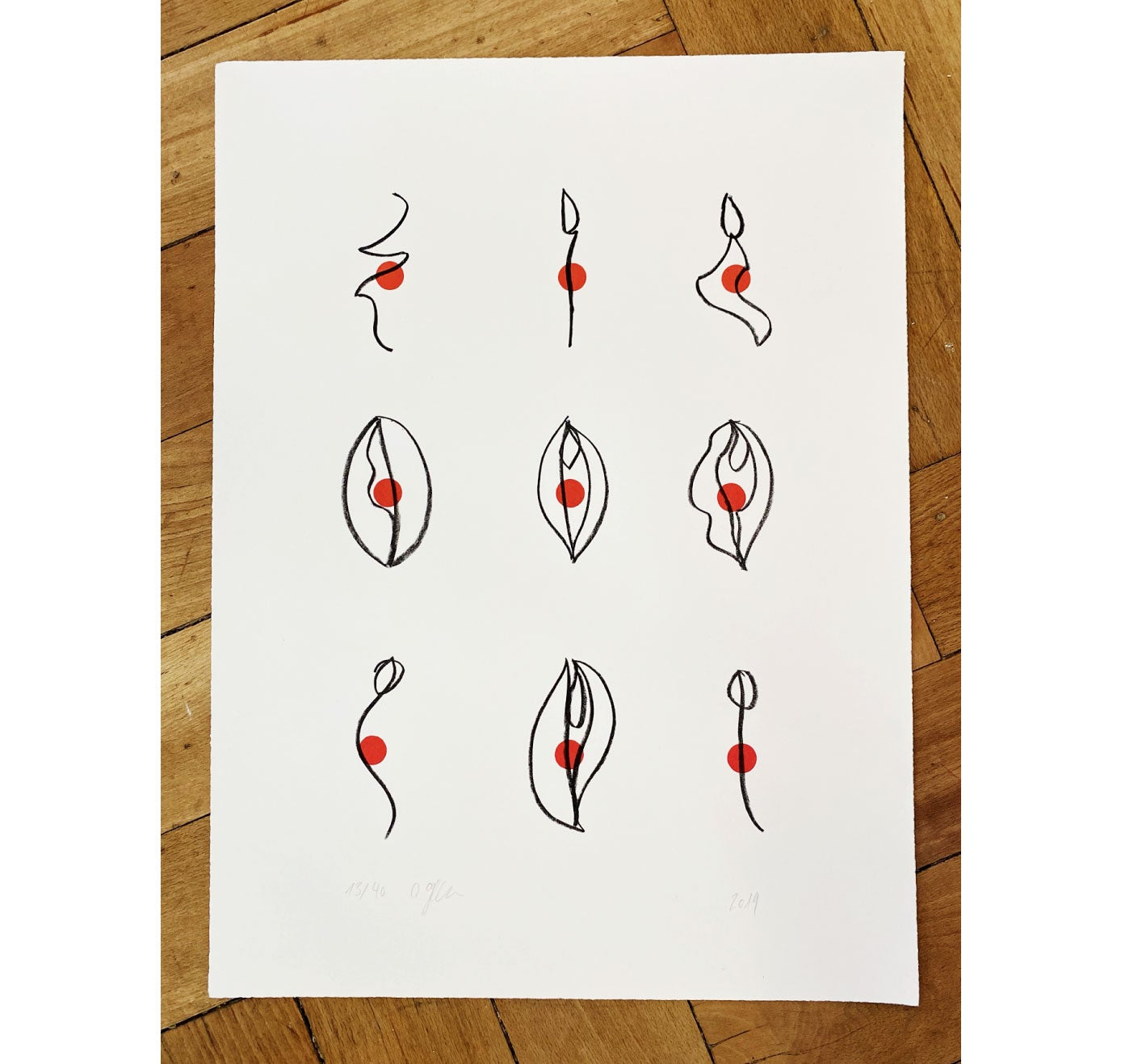 Limitierte Lithografie "Viva La Vulva"